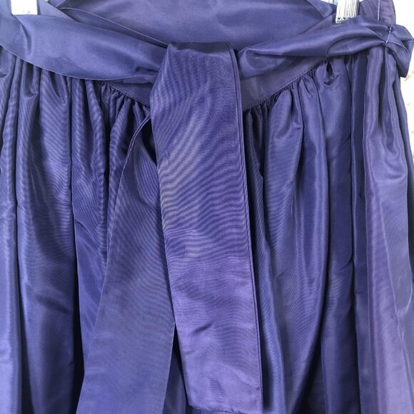 VINTAGE Albert Capraro Skirt Womens 10 Purple Maxi Belted Evening Formal 70s - Picture 15 of 16